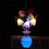 0.5w Led Night Light With Auto Sensor Energy Saving Rose Flower Mushroom Plug In Lamp For Bedroom