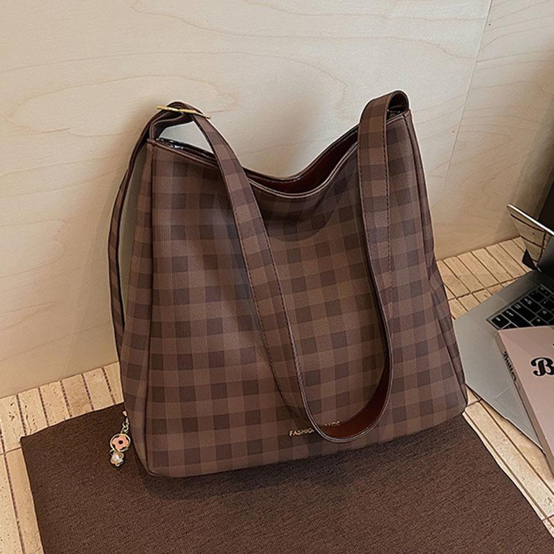 Plaid Armpit Bag Trendy Women's New Fashion Tote Bag Casual Messenger Bag Commuter Shoulder Bag