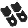 4Pcs Silicone Bicycle Crank Protective Cover Universal Fit for Mountain Bike Durable Crank Cover