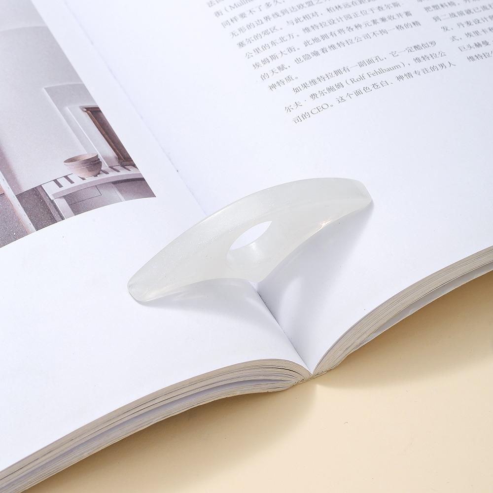 Portable Convenient Thumb Book Page Holder 2cm Hole Elegant Reading Aids Easy To Use Marque Page Book Accessories Students