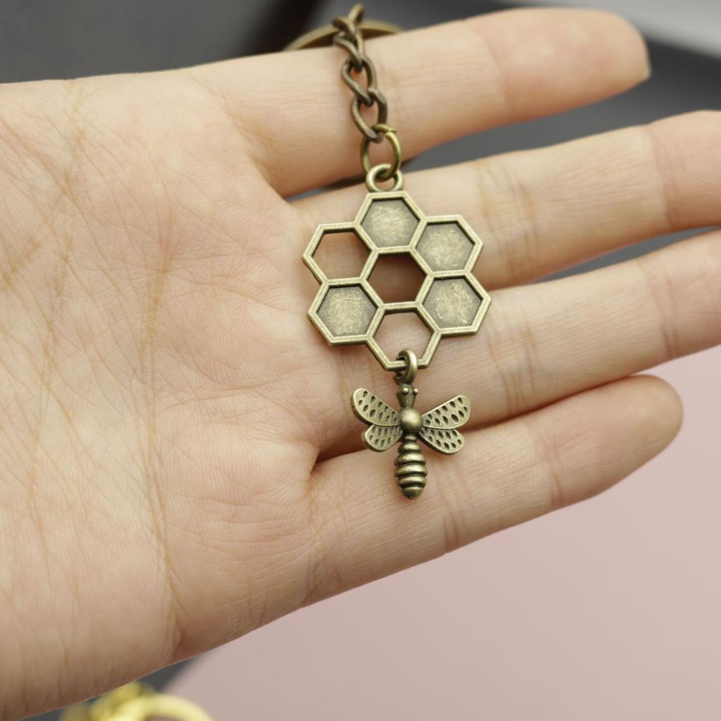 Hot Selling Jewelry, Minimalist Bee Hive Keychain Pendant