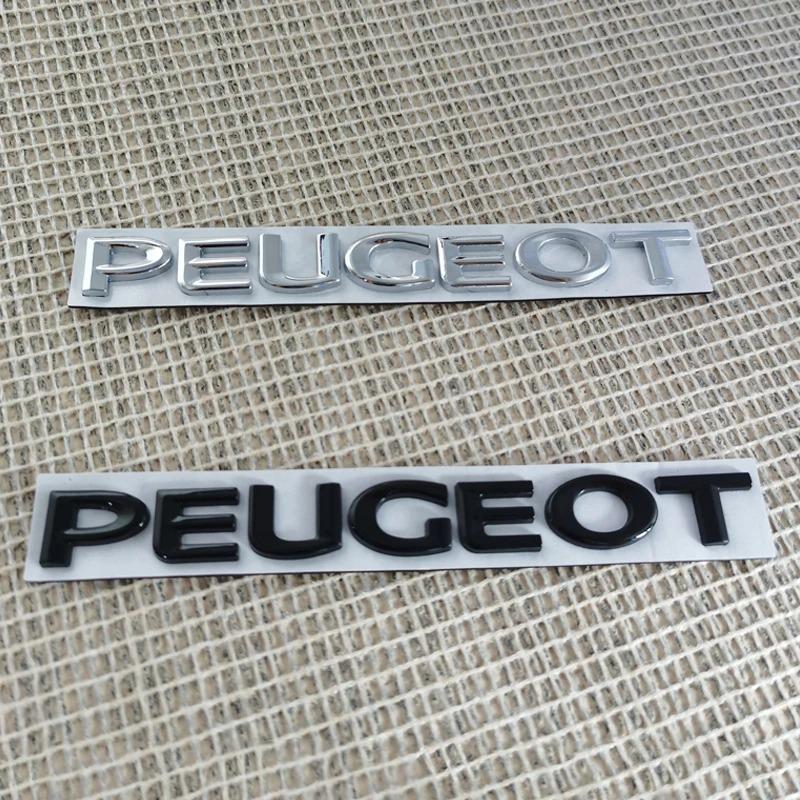 1Pcs Car Rear Trunk 3D Emblem PEUGEOT Letter Sticker Accessories For Peugeot 408 308 5008 208 2008 3008 Landtrek Rifter 508 301