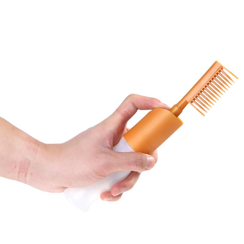 110 ml Butelka wielokrotnego użytku do farby do włosów z aplikatorem w formie grzebienia Narzędzie do stylizacji fryzur w salonie