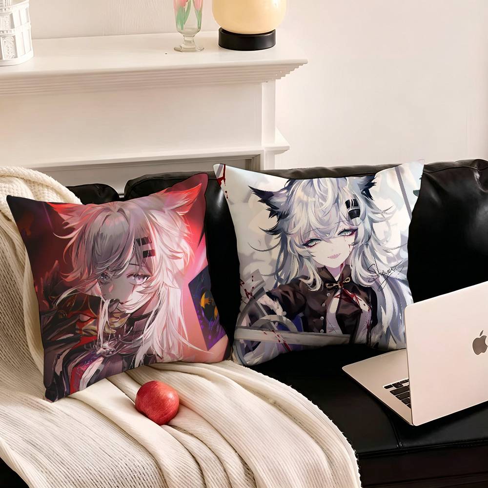 1pc Game A-rknights L-appland Pillow Case Fashion Square Pillowcase Bedroom Sofa Room Ins Decoration Leisure