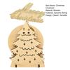 Wooden Rocking Santa Decoration Handcrafted Christmas Figurine for Windowsill Tabletop Festive Home And Shop Decor