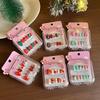 Children'S Christmas Wear Nail Cute Girls Detachable Nail Sticker Cartoon Little Girl Does Not Hurt Hands Non-Toxic Nail Sticker