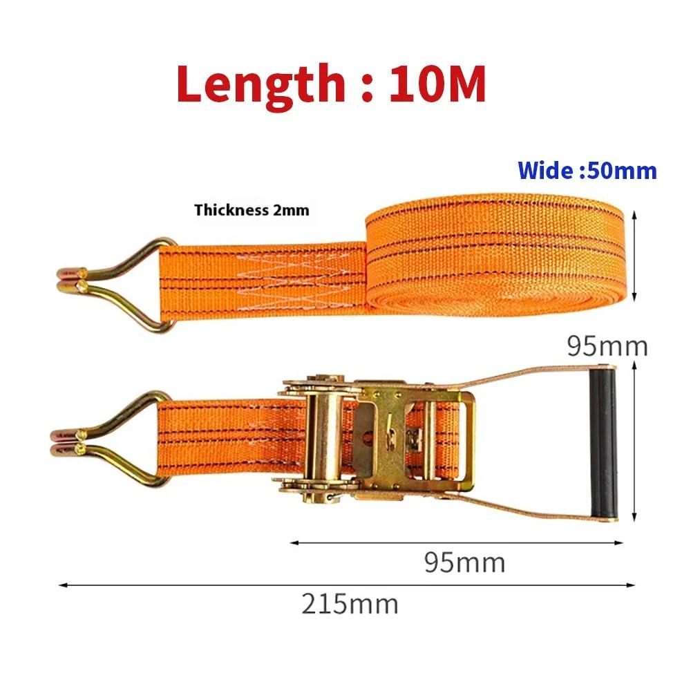 Motorcycles Strap Load Fixing Belt Sling With Ratchet Elastic Rope With Hook Car Ties for Cargo Fastening Sentry Atv Accessory