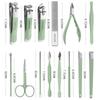 Leeseph 18 IN 1 Professional Stainless Steel Nail Clipper Travel Grooming Kit Manicure and Pedicure Set Personal Care Tools