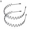 2Pcs Hair Hoop High Elasticity Anti-deform Washing Hoop Non-Falling Wave Anti-Slip Headwear Shaped Face Hair Band Home