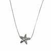 S925 Sterling Silver Korean Minimalist Starfish Necklace - Women's Versatile High-End Choker Clavicle Chain