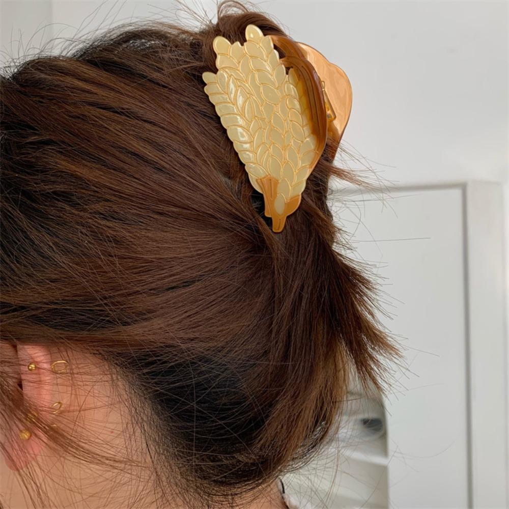 Korean Style Acetic Acid Hair Claw Waterproof Acrylic Hair Accessories Fruit Shark Clip Spring