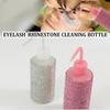 250Ml Empty Diamond Eyelash Clean Washing Bottle Curved Spout Blow Wash Makeup Remover Bottle Eyelash Removal Cleaning Tool