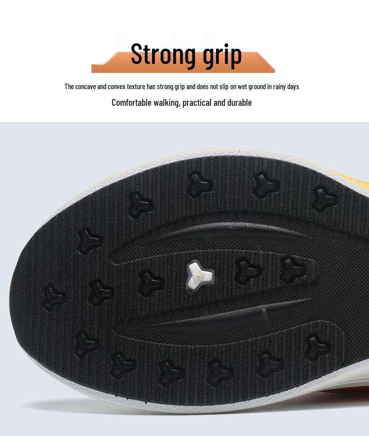 Men's Rotating Buckle Mesh Running Shoes - Lightweight, Breathable, Anti-slip, Shock-absorbing Casual Sneakers