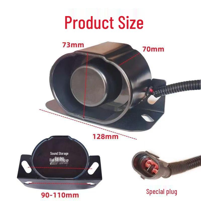 Waterproof Reversing Horn for Construction Vehicles: 12V/24V Shovel Loader, Road Roller, Didi Buzzer