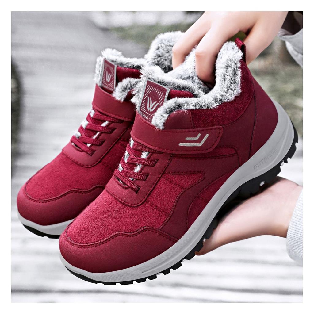 Cotton Shoes for Women, Snow Boots, Thick Soled Warm Shoes, Versatile Cotton Boots for Children, Comfortable Shoes for One Foot