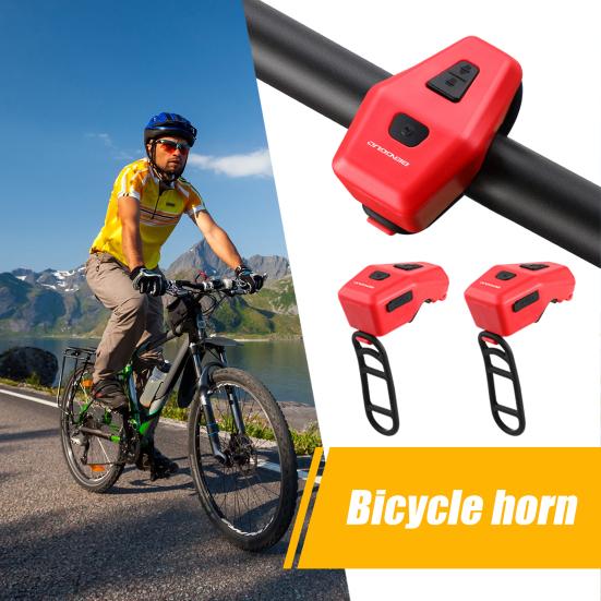 Bicycle Horn 120dB Loudspeaker Bike Horn with Alarm USB Rechargeable Waterproof Bicycle Speaker Cycling