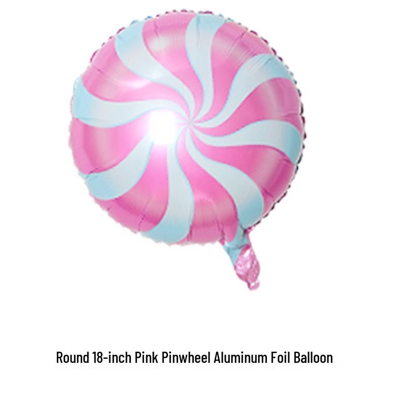 

18 Алюминиевая фольга Вертушка Конфета Леденец Воздушный шар - Украшение для вечеринки на день рождения и Рождество