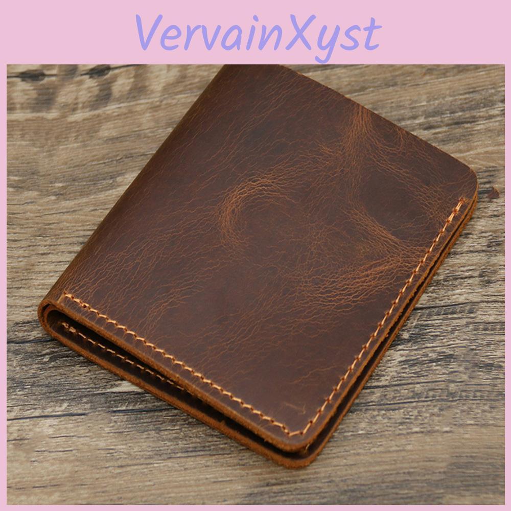 Ledergeldbörse Herren 100% Echtes Vintage-Stil Bifold Braune Geldbörse Für Herren Leder Echt