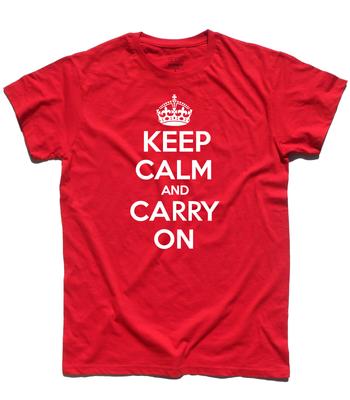Camiseta Unisex para Hombre Keep Calm And Carry On - Mods de Inglaterra Londres Genial