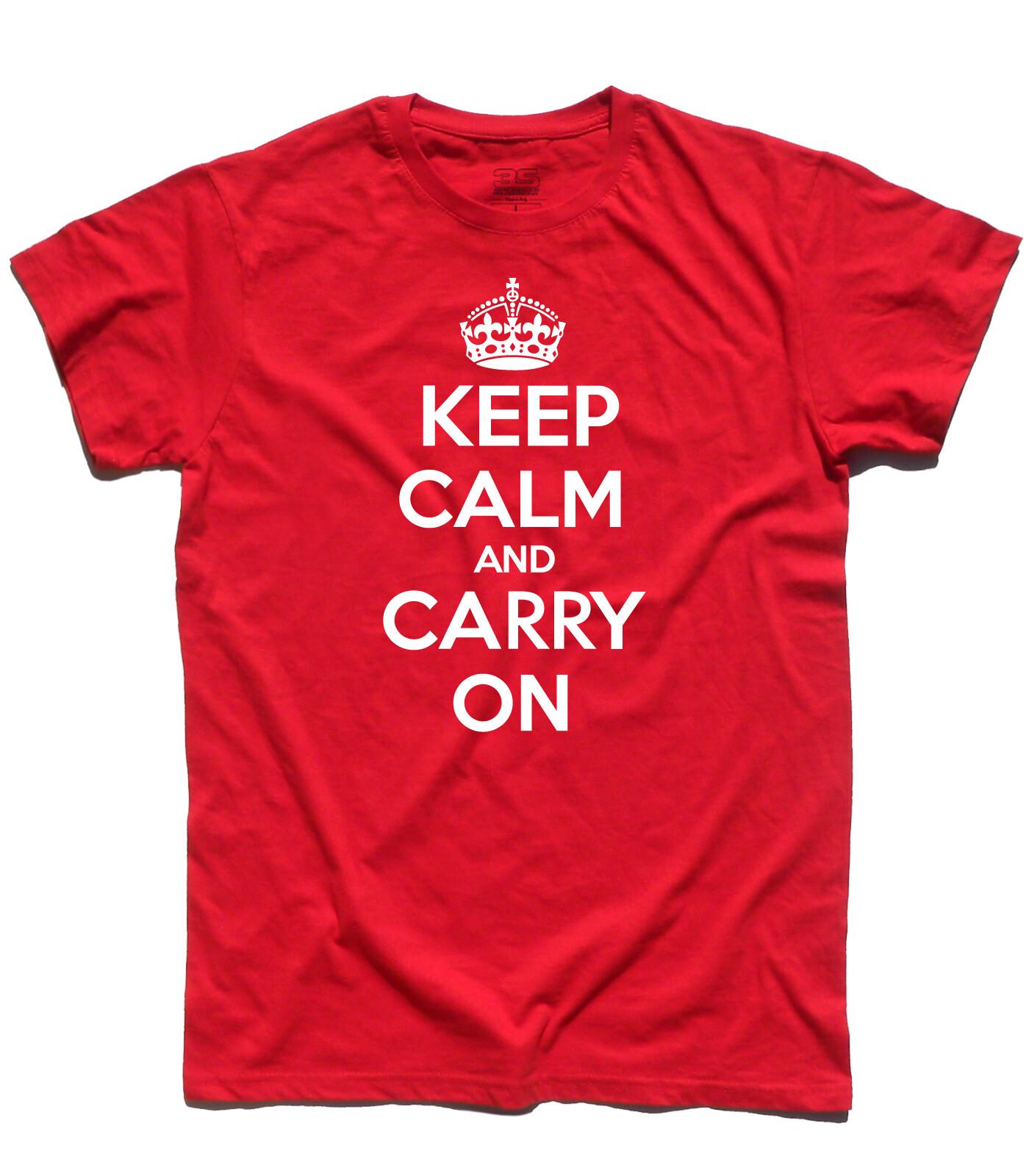 Men s Keep Calm And Carry On - England Mods London Cool Unisex T-Shirt XL