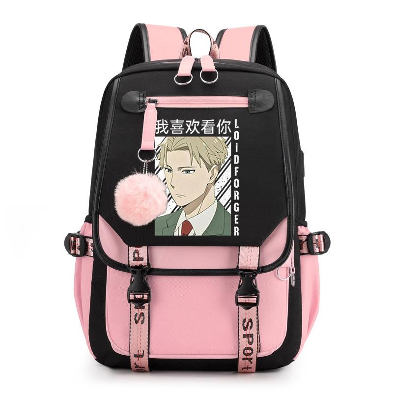 Spy X Family Anya Forgets Anime Backpack Girl Kawaii M