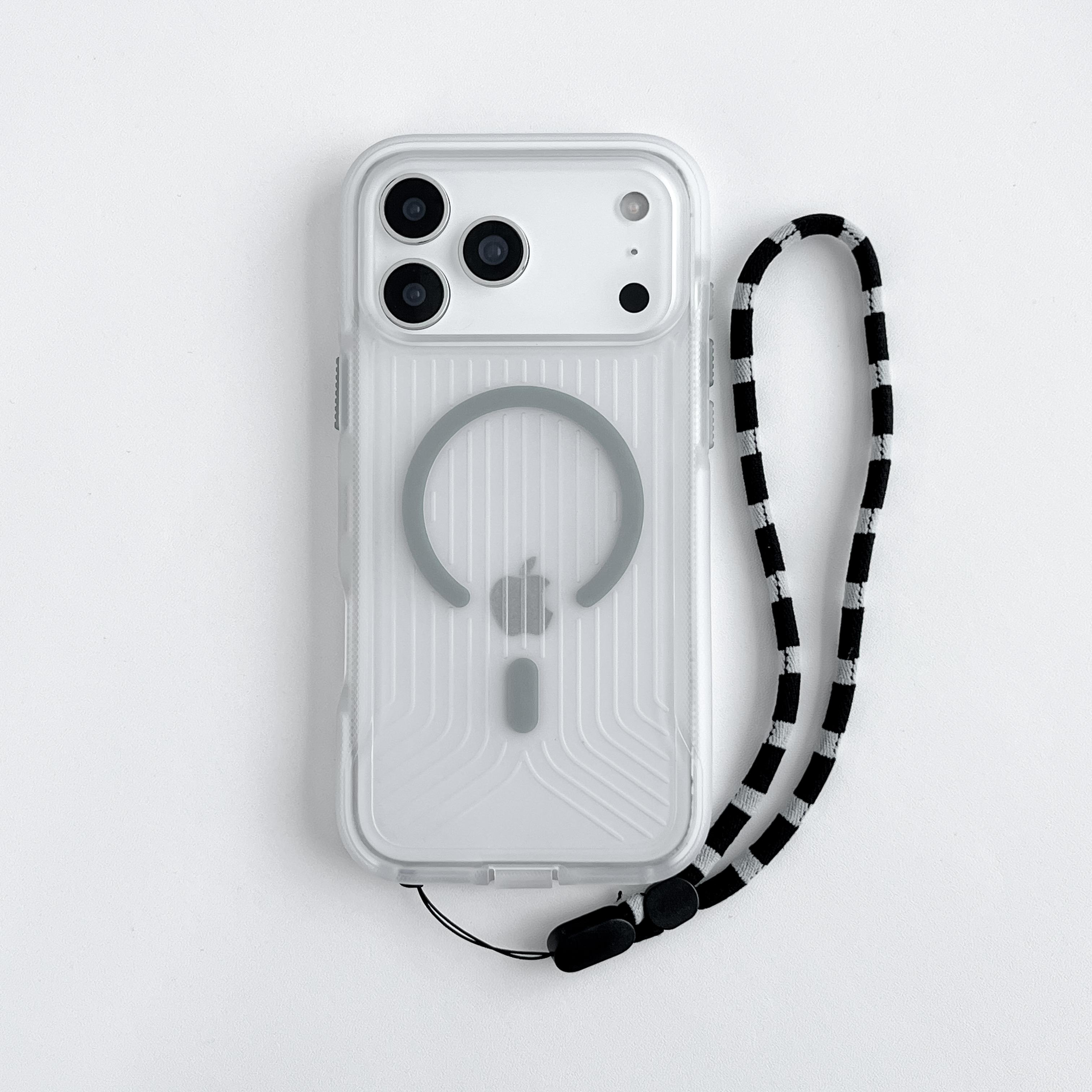 

Tech-21 FlexPro Гофрований Прозорий Чохол MagSafe для IPhone17Pro Max Air Магнітний Бездротова Зарядка Пилозахисний Захисний Чохол iPhone 15 Pro темно-сірий колір