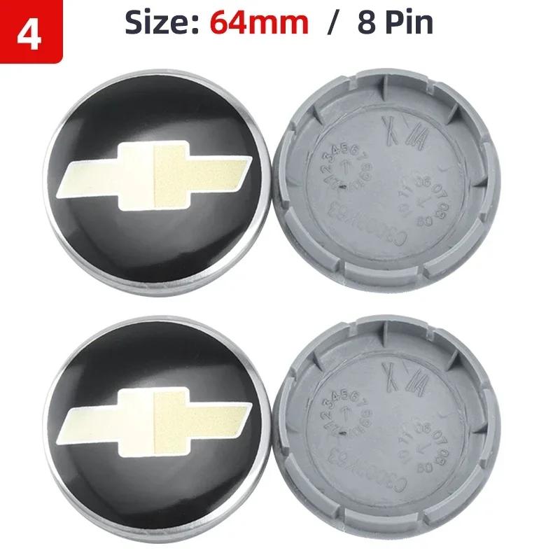 Bxhm8 4τμχ 53mm 58mm 59mm 64mm Καλύμματα Κέντρου Τροχών Αυτοκινήτου για Chevrolet Silverado Cavalier Equinox RS Trailblazer Spark