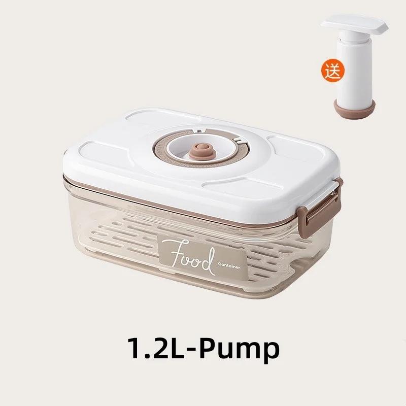 

Food Vacuum Storage Box Fresh-Keeping Sealed Storage Container with Vacuum Pump Large Capacity Food Dispenser Kitchen Gadgets