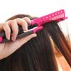 Portable Hair Iron Comb-type Styling Comb Fixer Pink