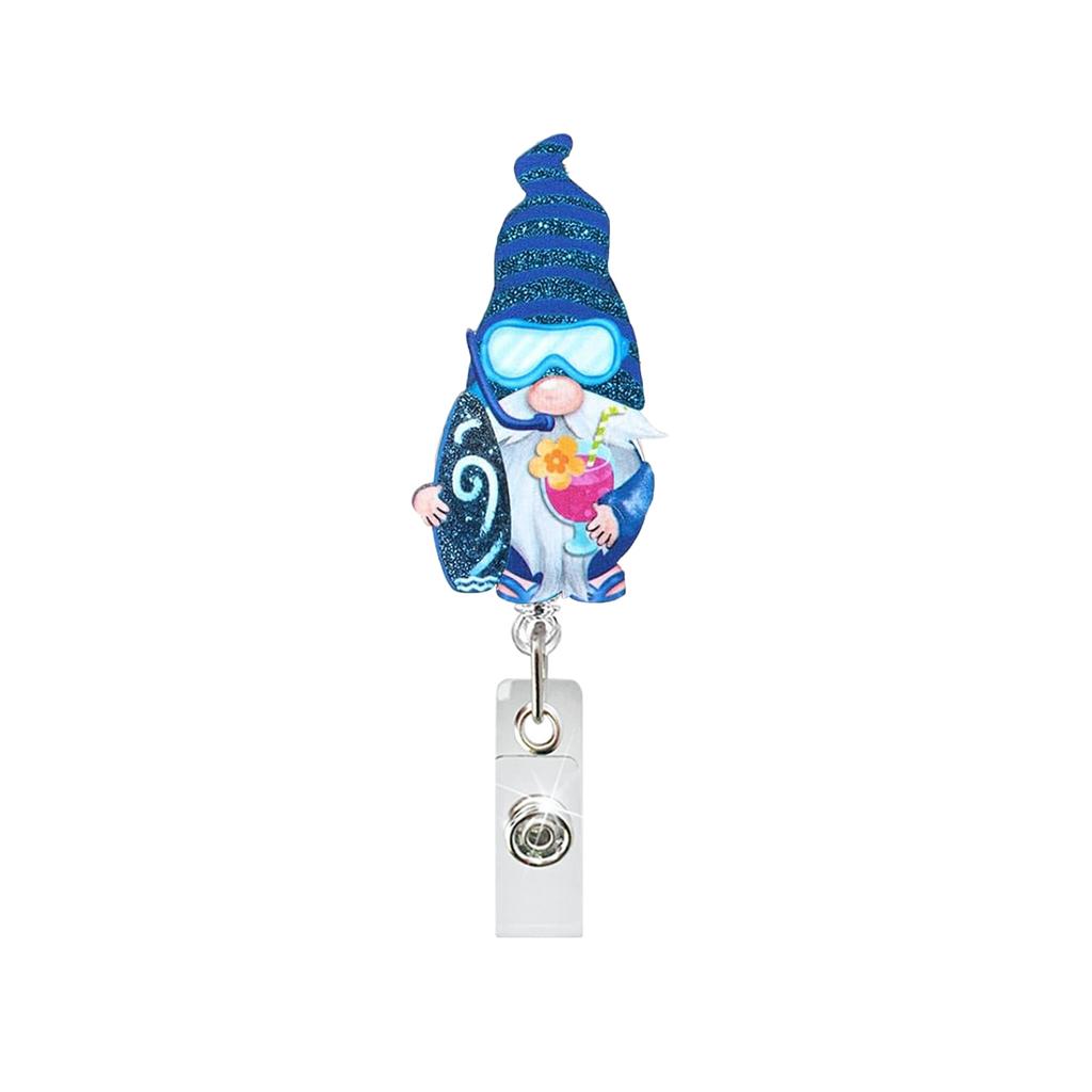 Hawaii Badge Holder Convenient Dwarf Acrylic Badge Reel Nurse Badge Reel Versatile Alligator Clip Id Holder For Exhibition Id