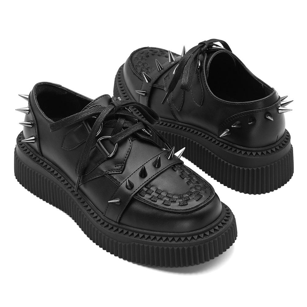 Summer Gothic Platform Boots Punk Rock Chunky Heel Shoes for Women Edgy Sweet Style