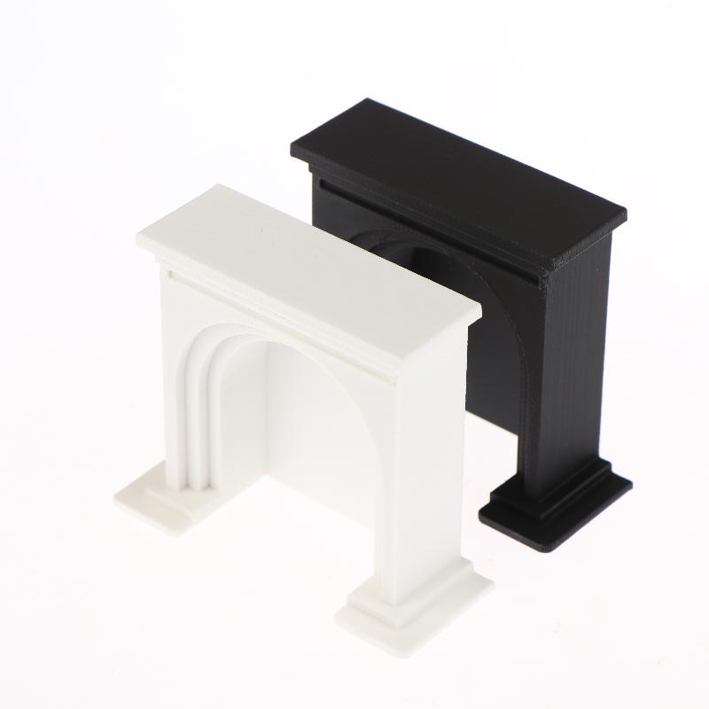 1/12 Dollhouse Mini Fireplace Model Dollhouse Christmas Scene Furniture Decoration Accessories Children Pretend Play Toys