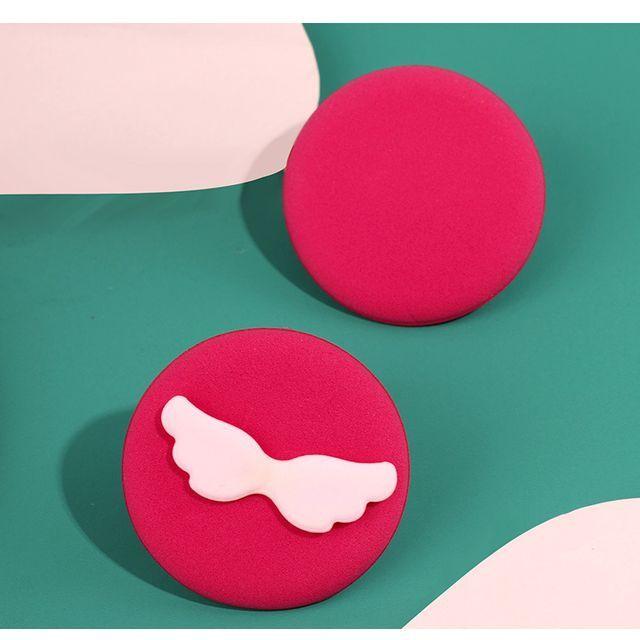 gracienorm - Set of 2: Wings Powder Puff Set Of 2 - Fuchsia