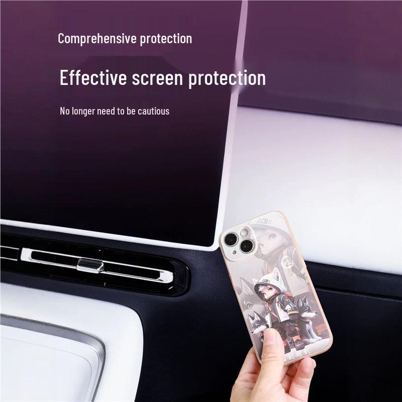 Protective Accessories for Chery Tiggo 8L: Screen Protector Strips, Silicone Covers, and Console/Navigation Guards.
