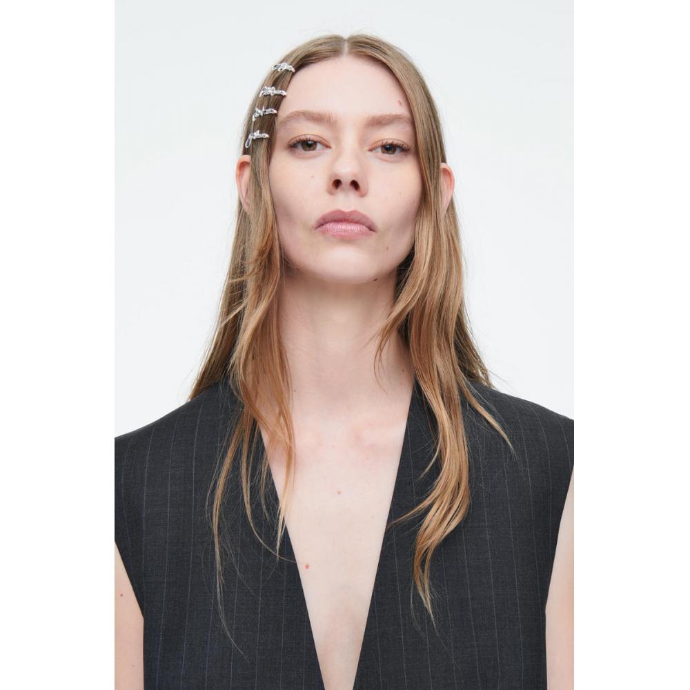 

COS Japan, набор шлепанцев для волос с лентами, 4 шт. Silver/NOSIZE