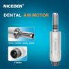 Niceden Dental Low Speed Handpiece Kit Air Turbine Straight Contra Angle Air Motor Inner Water Spray 2/4Holes