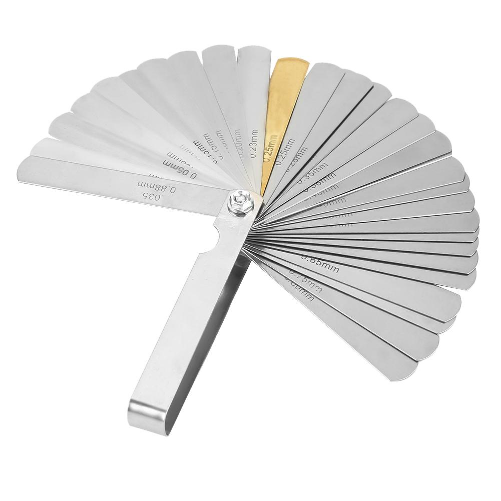 

Feeler Gauge with 32 Blades, Stainless Steel, , 0.04, 0.88mm, Measuring Tool, Stainless Steel, Double Marked, and , Fold