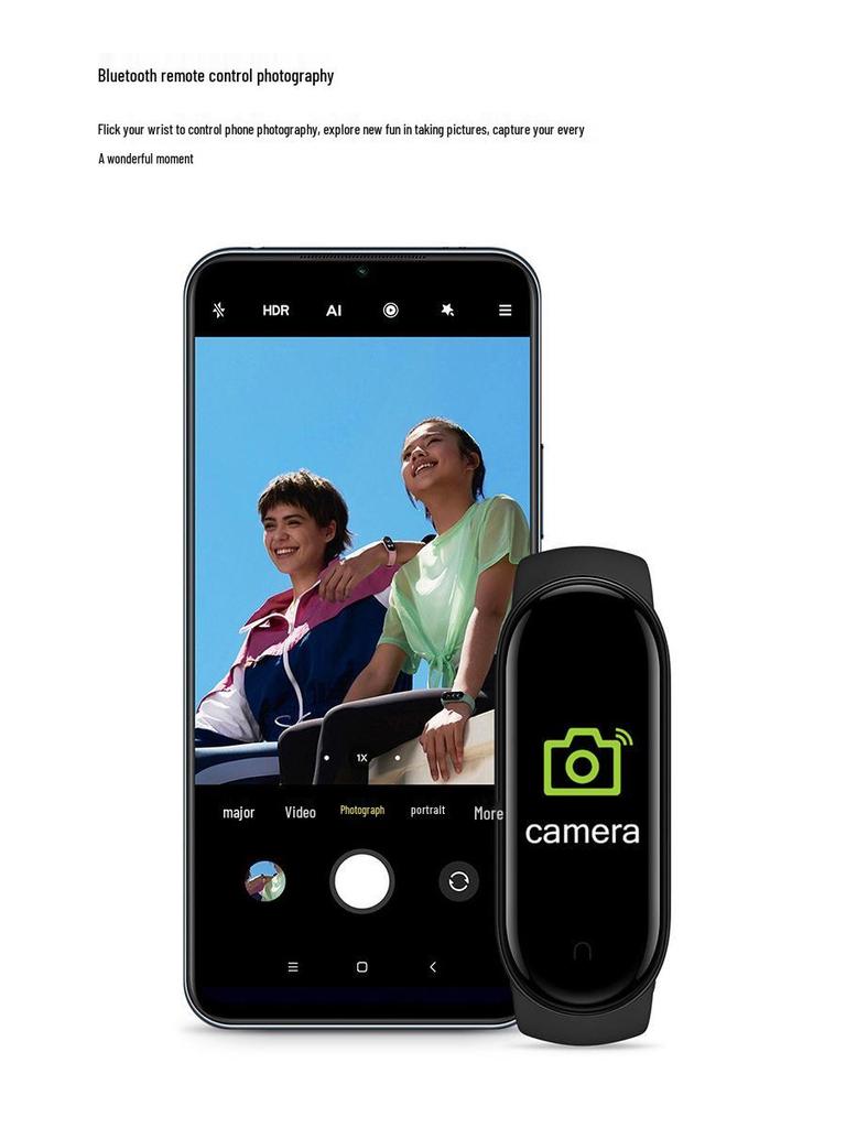 M8 Smart Bracelet: Color Screen Health & Fitness Tracker with Heart Rate, Blood Pressure, Sleep Monitoring, and Bluetooth Connectivity.