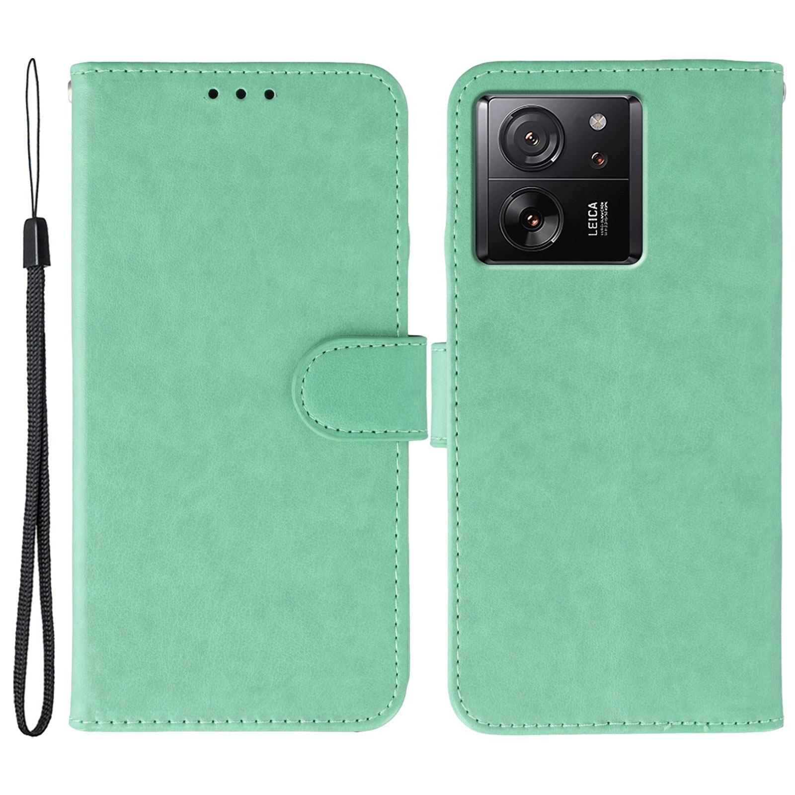 

Чохли для Xiaomi 13T Pro/13T/Redmi K60 Ultra Шкіряний чохол-книжка з гаманцем та ремінцем Green