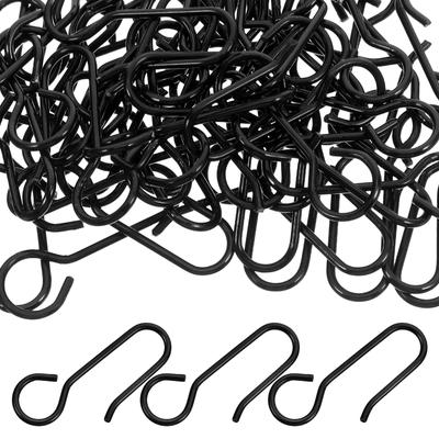 60Pcs Curtain Track Hooks S-Shaped Metal for Ceiling Mount Drapes Heavy Duty Slide Smooth Noise Reducing Home Decor