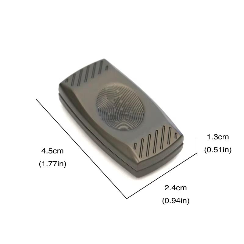 Fidget Slider à empreintes digitales, curseur haptique magnétique, EDC, jouets en métal, outil TDAH, jouets anti-anxiété et anti-stress pour adultes