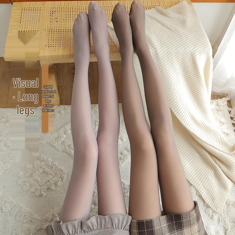 Women's Fleece-Lined True Skin Tone Leggings: Autumn/Winter Warm, Thick, Fake Translucent