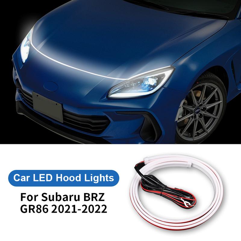 LED Car Under Hood Light Strip For Subaru BRZ Toyota GR86    2024 Cuttable LED Strips Turning Light Waterproof IP66 белый
