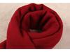 Plus Size Ethnic Style Retro Chinese Red Scarf - Imitation Cashmere Shawl, Solid Color, Autumn/Winter Gift