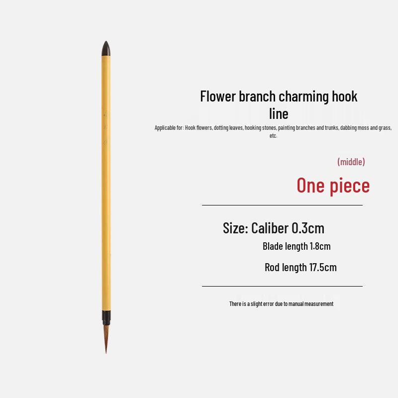 Shinjintai Brush Set: Wolf and Red Hair Brushes for Flower & Bird Freehand, Watercolor, Chinese Painting, Line Drawing, & Small Regular Script.