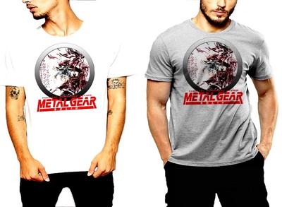 T-shirt Metal Gear Nuova di Zecca Vintage Raiden Cyborg Azione Spionaggio Tattico