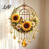 Stained Glass Style Suncatchers Acrylic Flower Bird/Butterfly Crystal Sun Catcher Decorative Hanging Ornament for Window Living Catcher Room Bedroom