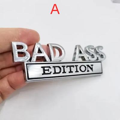 Car BAD ASS Edition Metal Emblem Badge Sticker Pro Jee/p Gr/and Ch/erokee Lib/erty P/atriot Ren/egade Fo/rd F-150 F250 F350