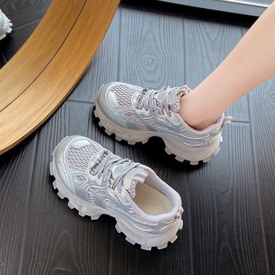 Fashion Spring and Summer Muffin Bottom Platform Shoes Are Not Tired Feet Mesh Casual Sports Shoes Women