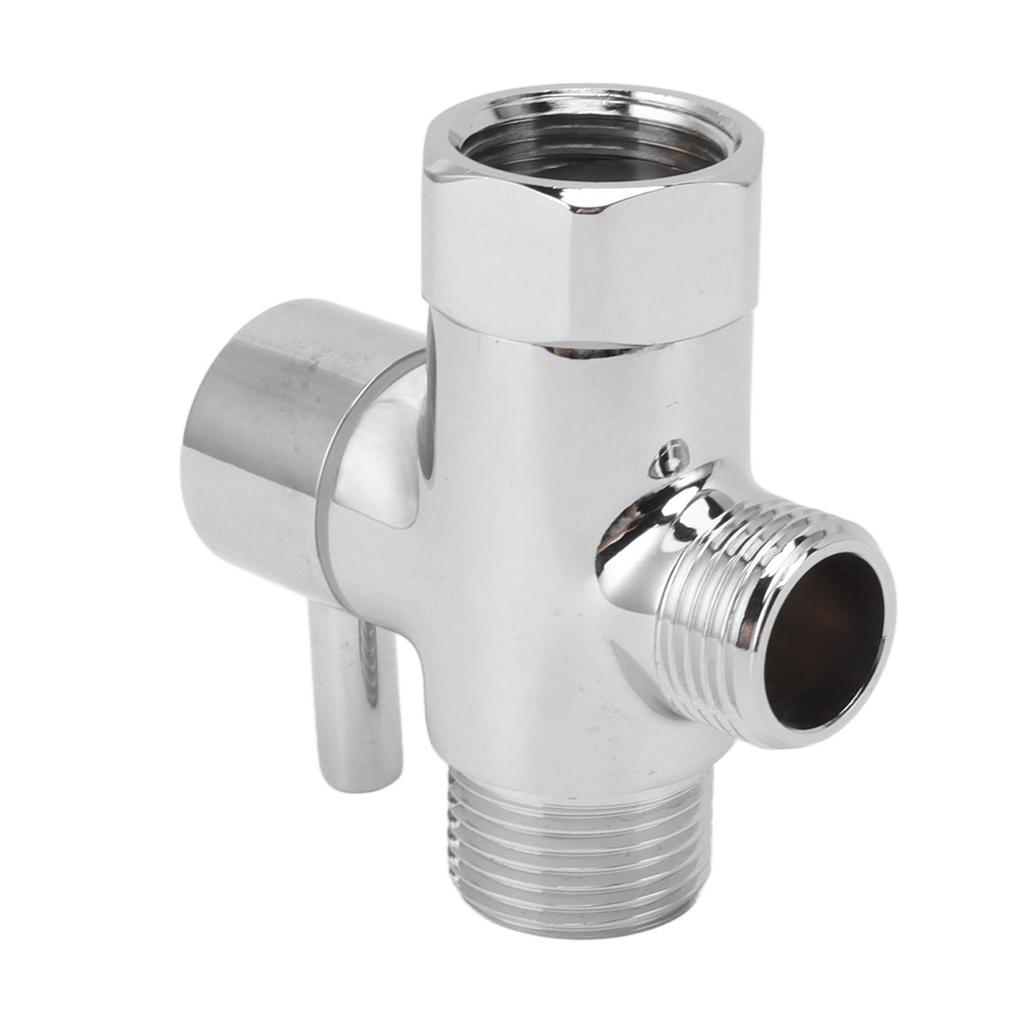 Divertor de duș cu 3 căi din alamă, Valvă de apă cu 3 căi, Separator de apă, Adaptor T de duș cu 7/8
